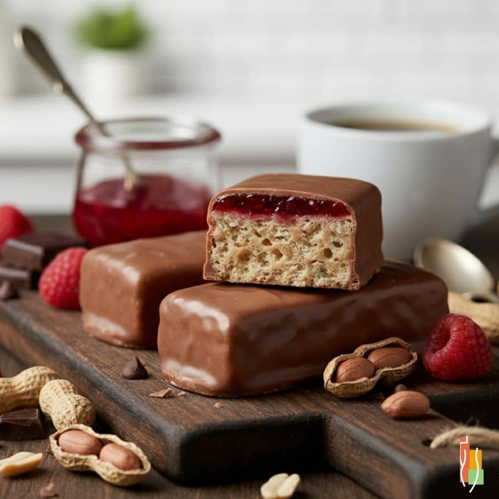 Barre protéinée fraises et arachides, 15g protéines, sans gluten, Clinique Maigrir en Santé.