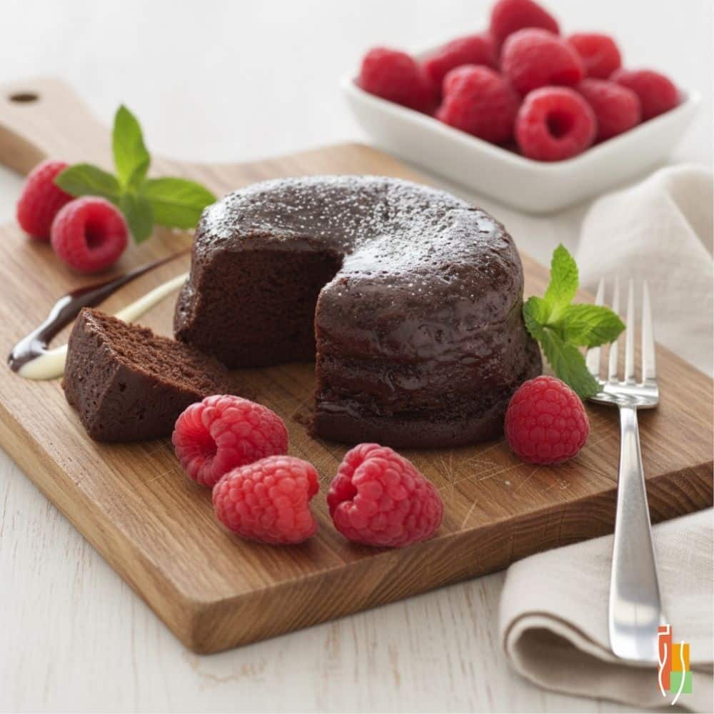 Fondant au chocolat protéiné, moelleux, 15g protéines, 130 calories, Clinique Maigrir en Santé.