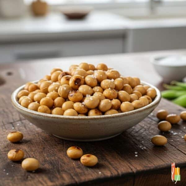 Noix de soya grillées et salées, riches en protéines, collation saine, Clinique Maigrir en Santé.