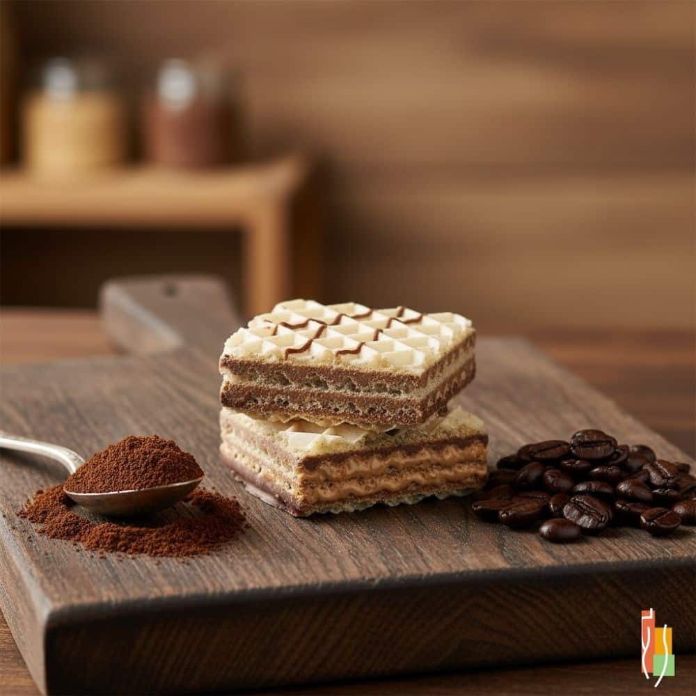 Gaufrette protéinée croustillante moka, 15g protéines, collation Clinique Maigrir en Santé.