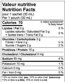 Boisson protéinée concentrée fruits tropicaux, riche en protéines, faible en calories, gestion de poids, Clinique Maigrir en Santé.