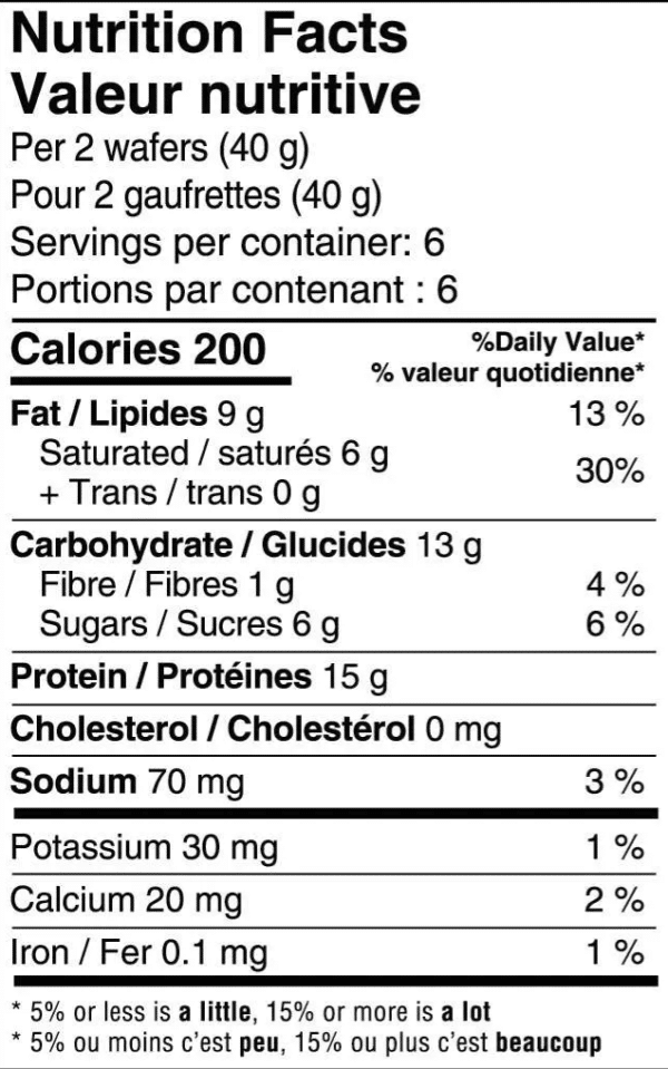 Gaufrette protéinée à la vanille, 15g protéines, collation Clinique Maigrir en Santé.