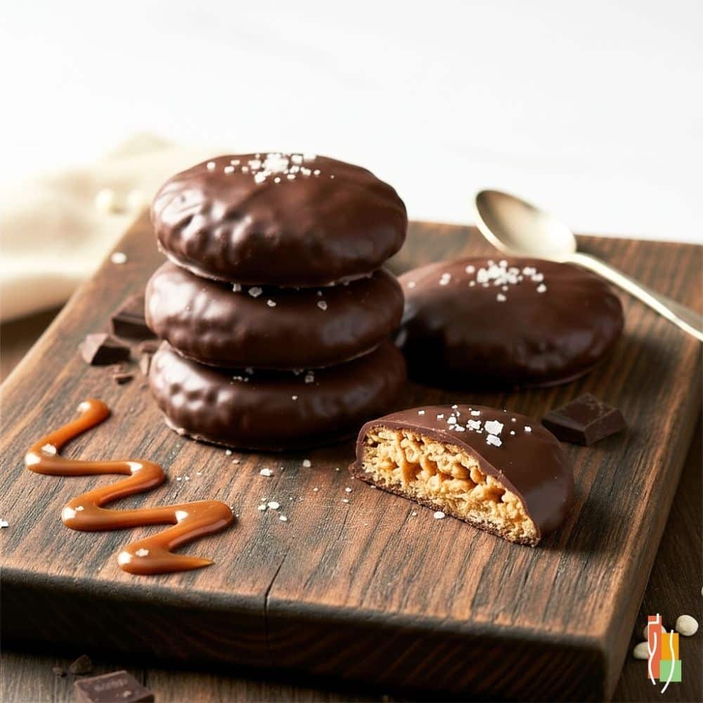 Bouchées protéinées caramel et sel de mer, onctueuses, collation Clinique Maigrir en Santé.