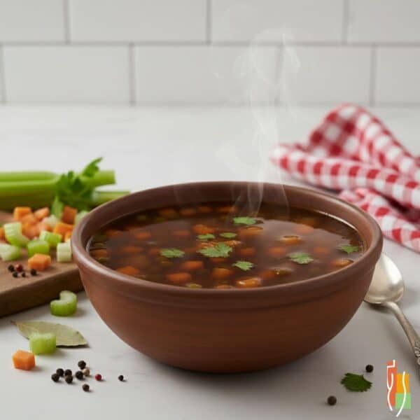Soupe protéinée bœuf et légumes, 15g protéines, 90 calories, gestion de poids, repas léger, Clinique Maigrir en Santé.