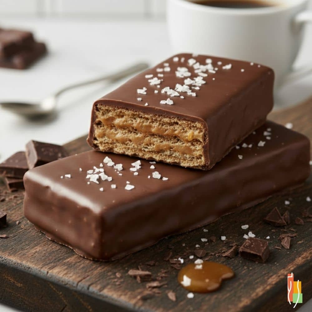 Gaufrette protéinée caramel écossais et sel de mer, 10g protéines, Clinique Maigrir en Santé.