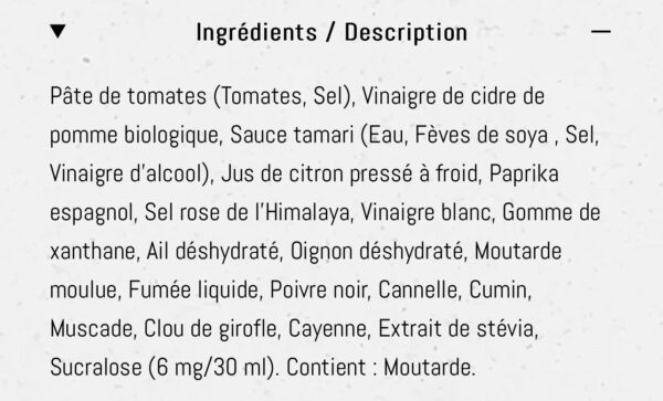 Sauce teriyaki pour repas minceurs