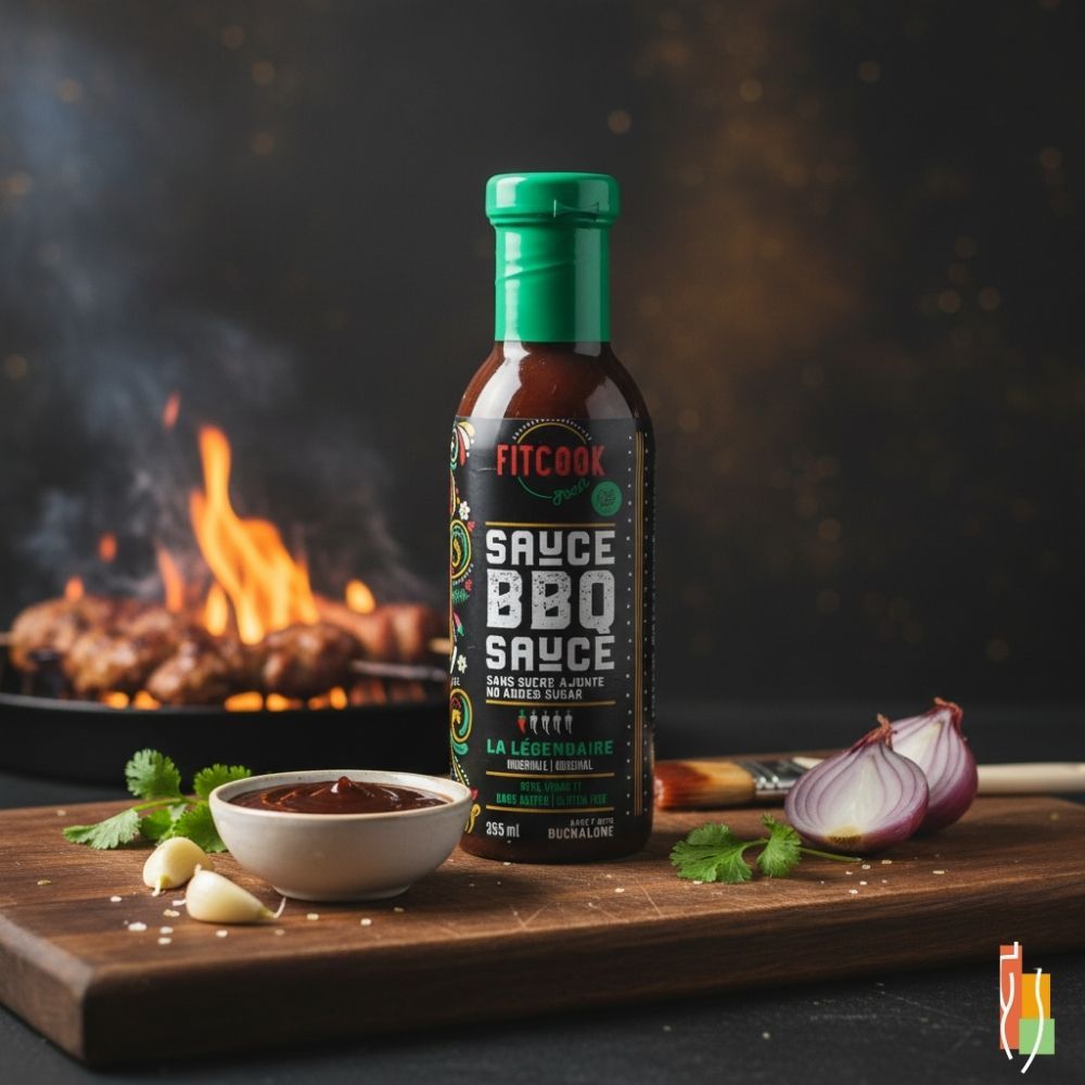 Sauce BBQ sans sucre ajouté, pour viandes grillées, plats végé, saveur originale, Clinique Maigrir en Santé.