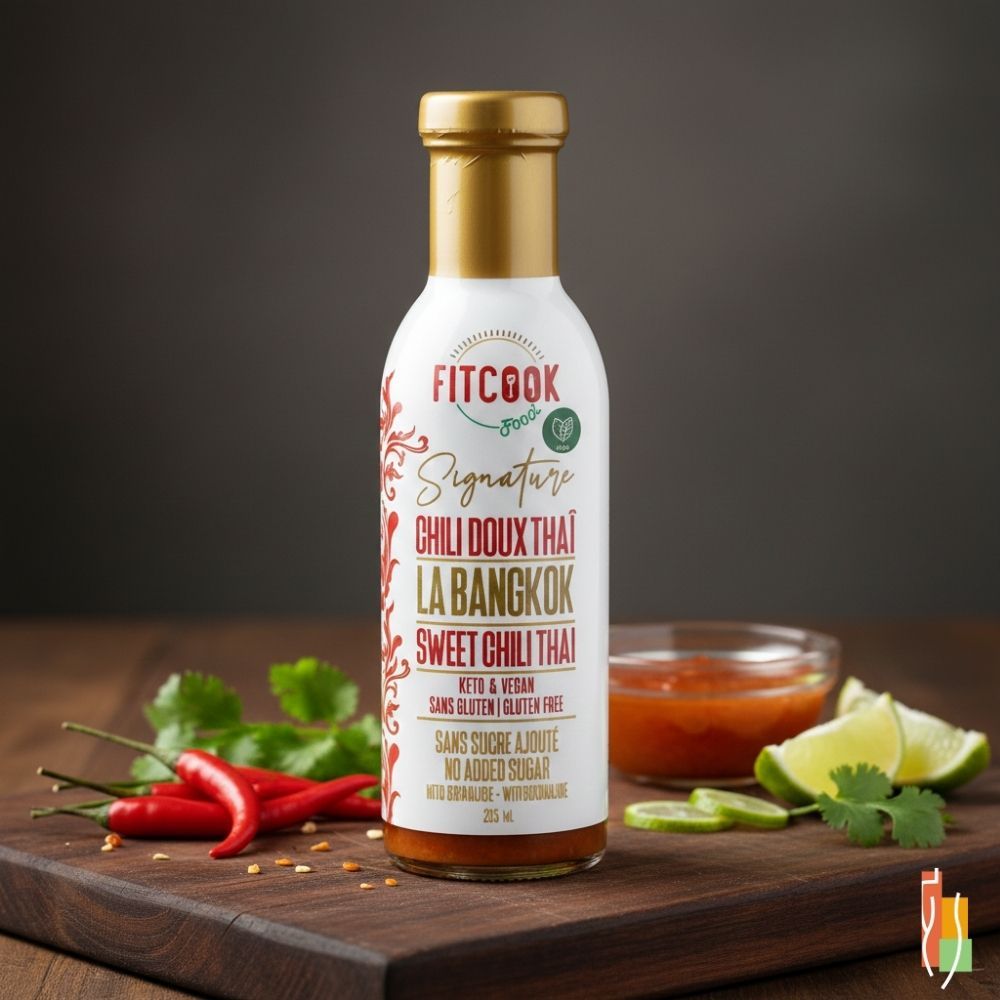 Sauce au chili doux thaï, sans sucre ajouté, condiment asiatique, pour sautés, Clinique Maigrir en Santé.