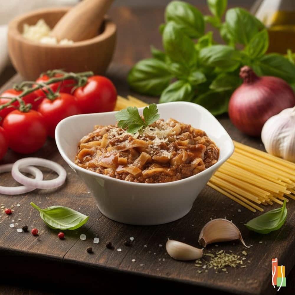 Mélange Repas Protéiné Bolognaise Végé, riche en protéines, végétarien, faible en glucides, Clinique Maigrir en Santé.
