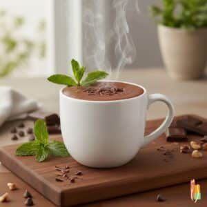 boisson-chaude-proteinee-menthe-et-chocolat