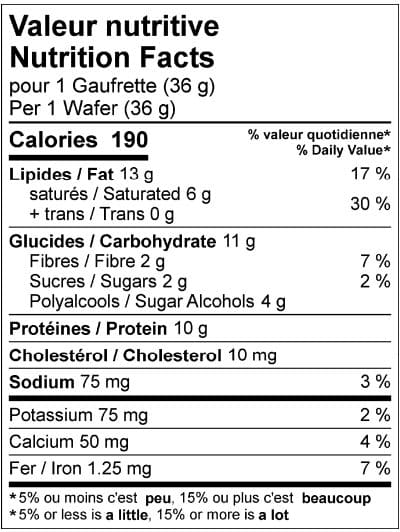 Gaufrette protéinée arachide et chocolat, 10g protéines, collation Clinique Maigrir en Santé.