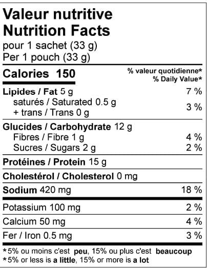 Croustilles protéinées croustillantes BBQ, 15g protéines, 150 calories, Clinique Maigrir en Santé.