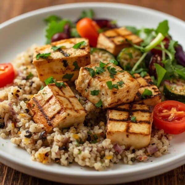 Une recette végétarienne avec le tofu en vedette trop facile à faire. Les gens qui n'aiment pas généralement vont adorer!