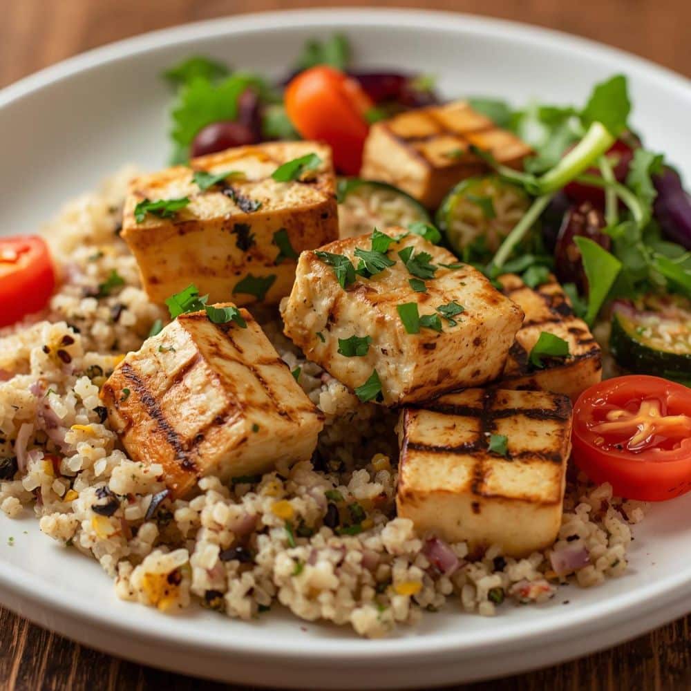 Une recette végétarienne avec le tofu en vedette trop facile à faire. Les gens qui n'aiment pas généralement vont adorer!